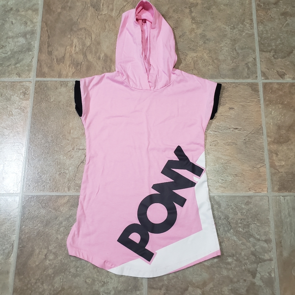 Pony hooded shirt